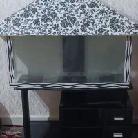 اکواریوم ومیز تلویزیون شیشه ایی