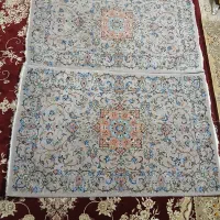 قالیچه دستبافت ابریشمی یزد جفت سه متری