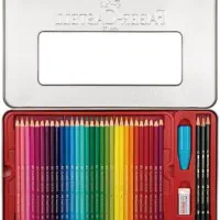 مداد رنگی فابر کاستل 100 جعبه فلزی Faber Castell|لوازم التحریر|شیراز, سفیرشمالی|دیوار
