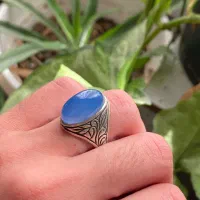 انگشتر عقیق کبود فروش فوری