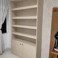 کتابخانه و کمد MDF بزرگ ۱۲۰×۲۱۰ - شلف