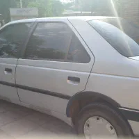 پژو 405 نقره ای متالیک مدل 90دوگانه شرکتی|خودرو سواری و وانت|برخوار, |دیوار