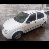 تیبا دو ۹۳ سفید معاوضه با پراید  مدل پایینتر