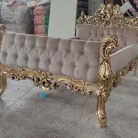 تخت نوجوان تمام چوب ورق طلا