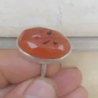 انگشتر یاقوت ، در نجف ، عقیق ، فیروزه