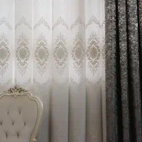 پرده خامه دوزی شده عرض ۴۵۰