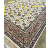 فرش عقیق طرح افشان کرم ۹ متری