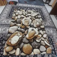 ۲ تخته فرش ۶ متری با طرح رد پا کم کارکرد..|فرش|قدس, |دیوار