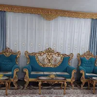 ست کامل پرده پذیرایی مناسب پنجره ۵تا۶متر|پرده، رانر، رومیزی|مشهد, تبادکان|دیوار