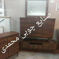 کنسول با اینه گرد مدل حانی|بوفه، ویترین، کنسول|قم, نیروگاه|دیوار