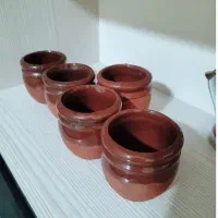 پیاله سفالی ماست تک نفره