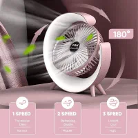 پنکه رومیزی شارژی LED هفت رنگ|پنکه و تصفیه‌کنندهٔ هوا|اهواز, پادادشهر|دیوار