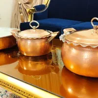 ظروف مسی قابلمه و ماهیتابه مسی