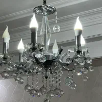 دوعدد لوستر نقره ای