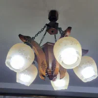 لوستر چوبی|لوستر و چراغ آویز|کرج, کیانمهر|دیوار