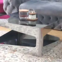 میز جلو مبلی استیل خارجی‌ها طبقه