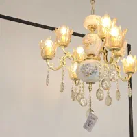 لوستر سرامیک برنج|لوستر و چراغ آویز|فردیس, شهرک ۱۱۰|دیوار