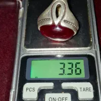 انگشتر نقره بزرگ