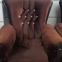 مبل ۹ نفره پارچه های سالم. رنگ زرشکی|مبلمان خانگی و میز عسلی|برخوار, |دیوار