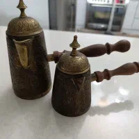 قهوه جوش برنجی دسته چوبی|سماور، چای‌ساز، قهوه‌ساز|تهران, اتابک|دیوار