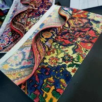 آموزش مداد رنگی حرفه ای و طراحی چهره سیاه قلم