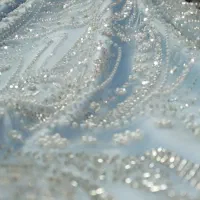 پارچه منجوق دوزی و ملیله دوزی