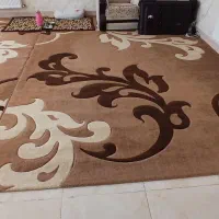 گلیم فرش ۱۲متری شکلاتی کرم