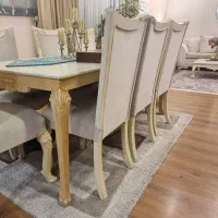 مبلمان و نهارخوری ۸ نفره و میز عسلی و جلو مبلی