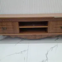 میز تلویزیون قهوه ای روشن