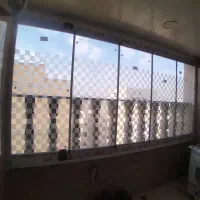 شیشه/جام بالکنی/ریلی تاشو تراس طرح شطرنجی کد P1286