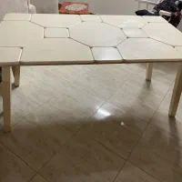 میز ناهار خوری ۶نفره و میز وسط و عسلی