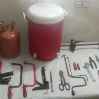 ابزار کلمن قلیان فرانسه چاقو وزنه قیچی انبردست مس