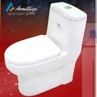 توالت فرنگی بیده دار آرمیتاژ خروجی4 اینچ لعاب براق