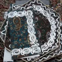 دو سرویس ترمه ۱۰تیکه نو.رومیزی جانماز سجاده