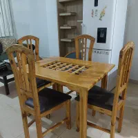 میز ناهار خوری ۴ نفره چوبی