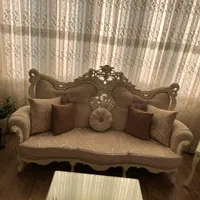 مبلمان۹ نفره تمام چوب راش میزودوعسلی سفارشی ساخت|مبلمان خانگی و میز عسلی|کرج, شهرک کوثر|دیوار