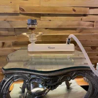 قلیان مدرن شیک دو شلنگه قلیون پیرکس شیشه ای