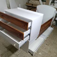 تخت نوزادی باکس دار در طرح و رنگ بدلخواه|تخت و سرویس خواب|پردیس, سیاه سنگ|دیوار