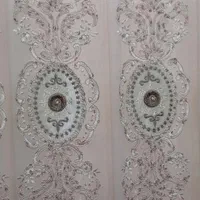 پرده حریر طرح دار بسیارشیک|پرده، رانر، رومیزی|قم, شهرک فاطمیه|دیوار