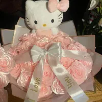 گل روبانی همراه تزیینات دلخواه