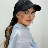مینی اسکارف نقابدار و بگ قلاببافی
