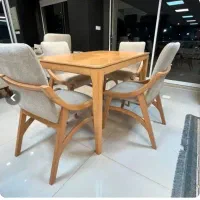 انواع میز صندلی غذاخوری ۴نفره پایه چوبی وپایه آهن