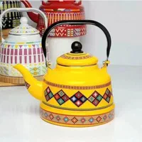 کتری لعابی طرحدار خارجی