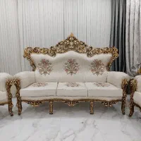 مبل سلطنتی ۹ نفره|مبلمان خانگی و میز عسلی|مهاباد (آذربایجان غربی), |دیوار