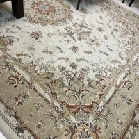 فرش ۱۲ متری مشهد رنگ کرمی