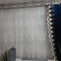 والان پرده مخمل گلدوزی