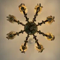 لوستر برنز لوکس ساخت اصفهان. ۸ شاخه و ۶ شاخه|لوستر و چراغ آویز|بجنورد, |دیوار