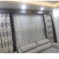 پرده پذیرایی ۴متری(۳متر چین ) تمیزو سالم درحدنو