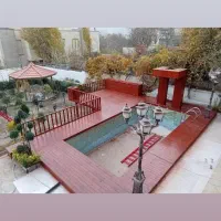 روفگاردن آلاچیق پرگولا چوب ترمووددیوارسبز‌ وآبنما