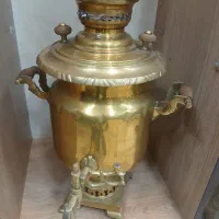 سماور ذغالی کهنه قدیمی سالم ،تمیز ،